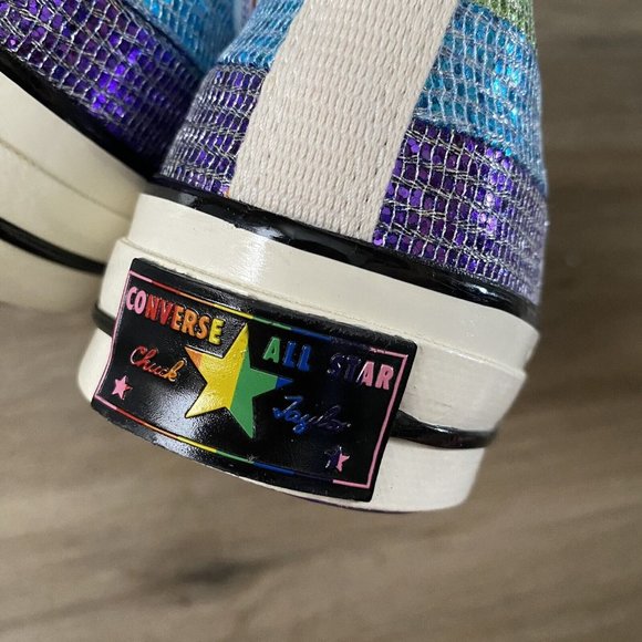 Converse x Miley Cyrus Chuck Taylor All Star 70 Hi Rainbow Women’s Size 8 - Picture 9 of 14